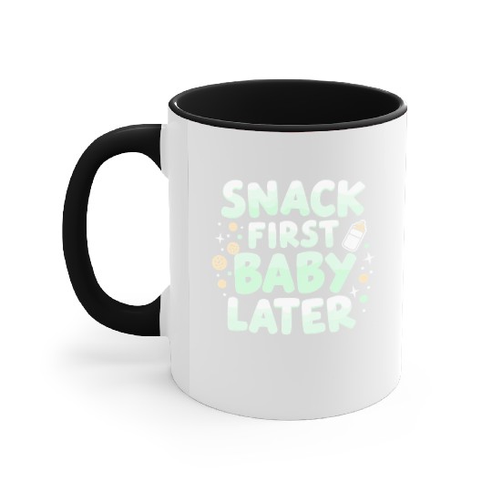 Pregnancy Cravings Funny Maternity Food Baby Bump Accent Mugs