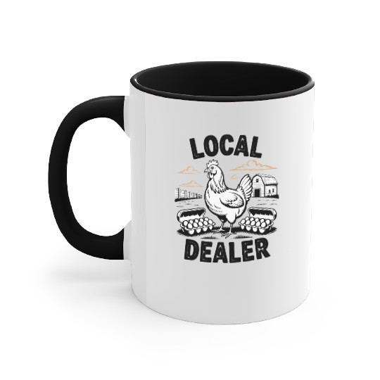 Local Egg Dealer Easter Holiday Easter Egg Hunt Accent Mugs