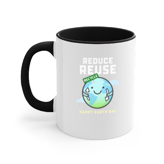 earth day Accent Mugs design creator for a recyclin