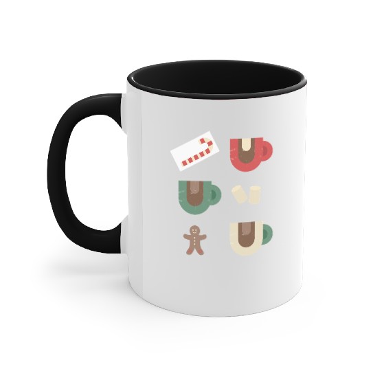 Cute Retro Hot Cocoa Christmas Mug Design Accent Mugs