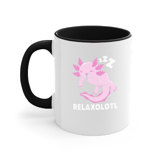 Axolotl Amphibian Pet Funny Axolotls Accent Mugs