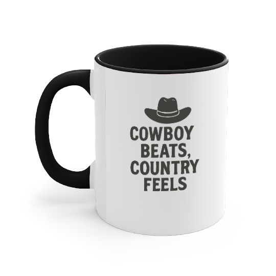 Cowboy Beats, Country Feels – Country MusicT-Accent Mugs