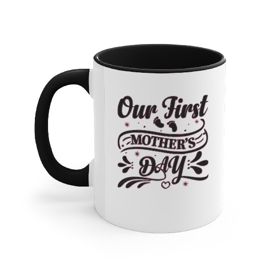 Our First Mother's Day – Footprint Decorative Art Accent Mugs