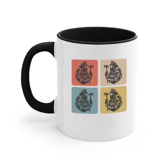 Fire Brigade - Heroes In Action Accent Mugs