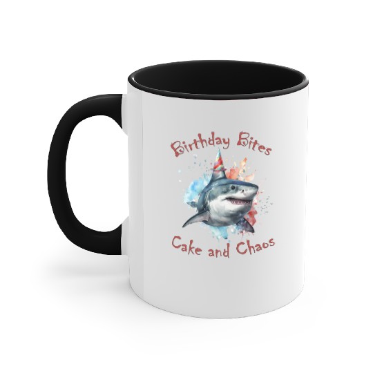 Birthday Party Shark: Whimsical and Fun Accent Mugs