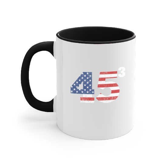 Trump 2028 45³ President Trump '28 45 Cubed45³ swe Accent Mugs