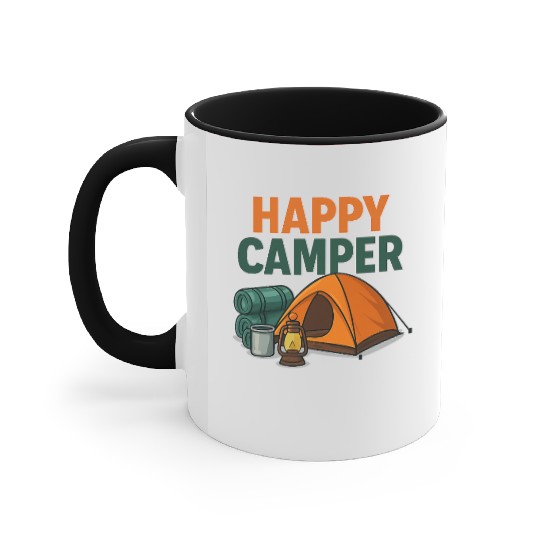 Happy Camper – Cozy Camping Vibes Accent Mugs