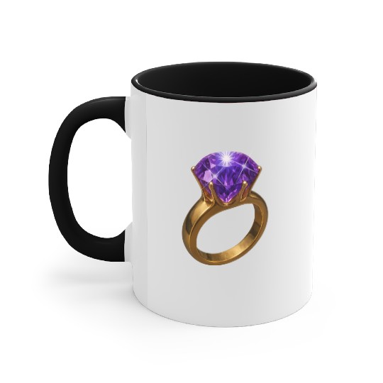 Royal Amethyst: The Elegance of Purple Gemstone Accent Mugs