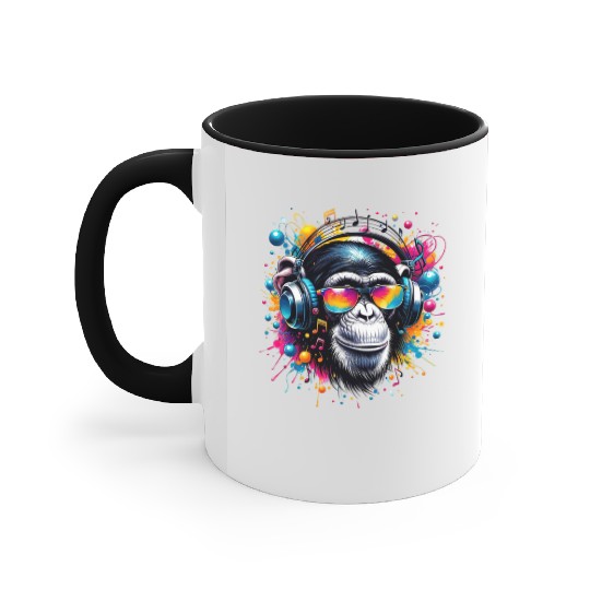 Monkey Beats Accent Mugs