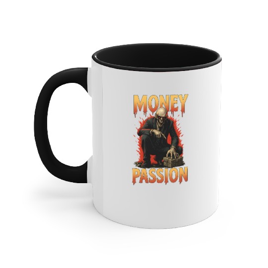 Money Passion - Greed To Cash Accent Mugs