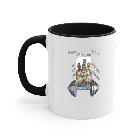 The Iron Sharpens Iron Scripture Accent Mugs