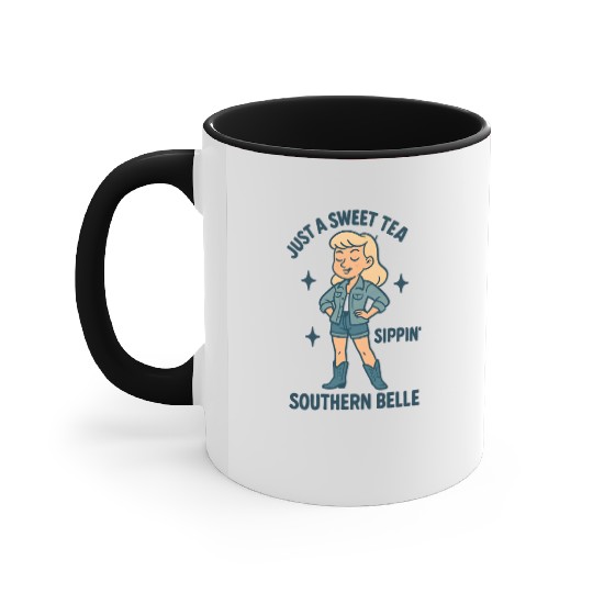 Sweet Tea Southern Belle Accent Mugs