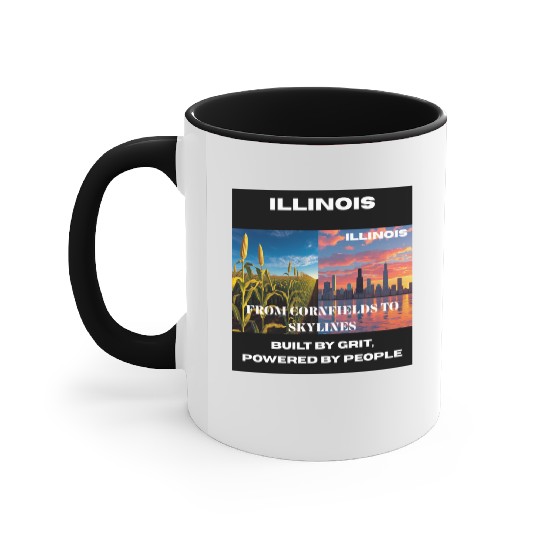 Illinois Midwest Mosaic Art Accent Mugs