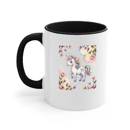 Believe in Magic – Cute Rainbow Unicorn Fantasy Accent Mugs