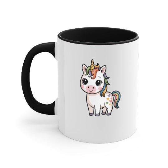 Believe in Magic – Cute Rainbow Unicorn Fantasy Accent Mugs