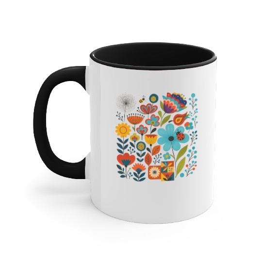 Joyful Meadow & Nature Friends Accent Mugs