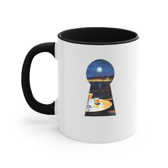 Seaview night bar Accent Mugs