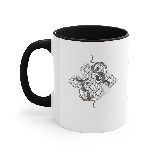 Silver Snake Knot – Mystical & Elegant Accent Mugs