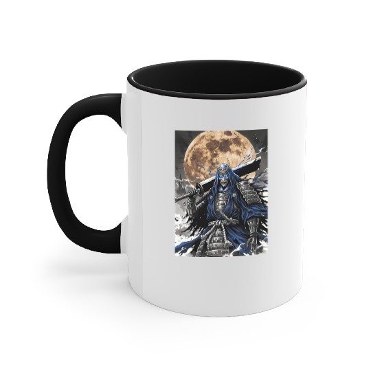 Dark Samurai Demon Warrior Accent Mugs