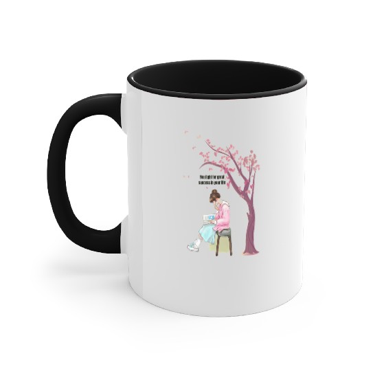 The girl under the tree romantic couple  Accent Mugs