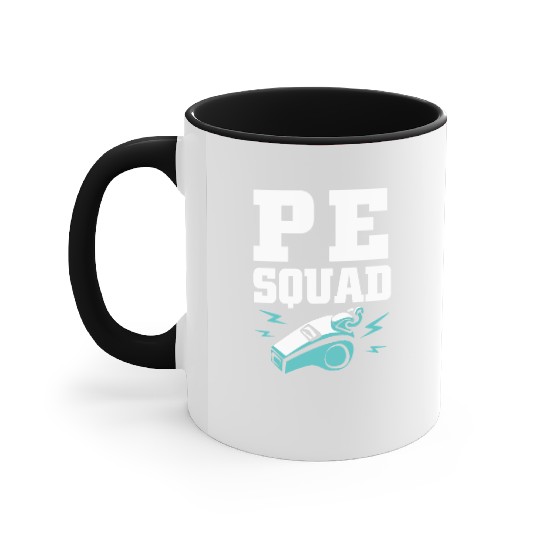 Physical Education Teacher PE Coach Accent Mugs
