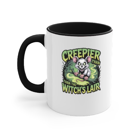 Creeper Mouse in Witch's Lair Design Accent Mugs