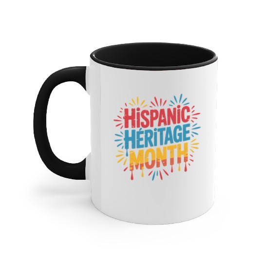Hispanic Heritage Month Celebration Design Accent Mugs