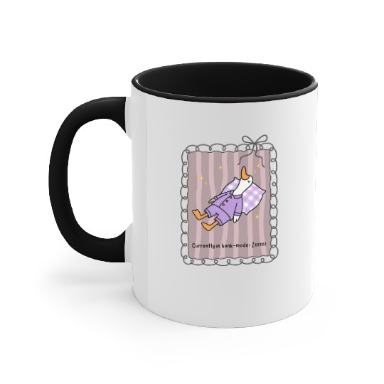 Silly Goose in Honk-Mode Pajama Design Accent Mugs