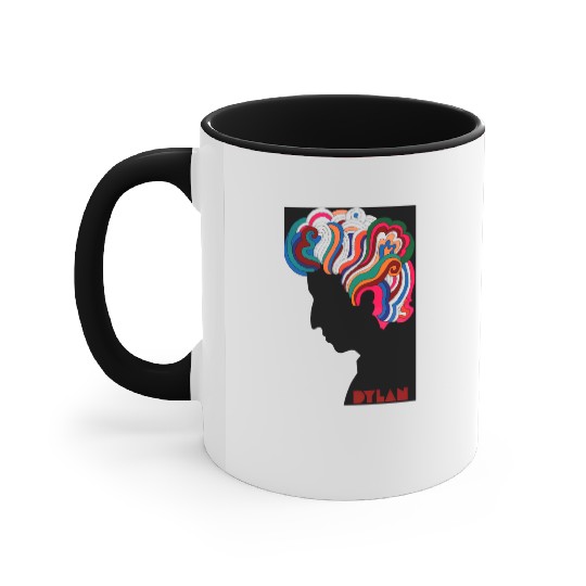 Bob Dylan icon Accent Mugs
