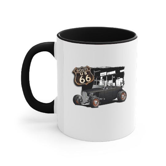 Route 66 1932 Ford Roadster Accent Mugs