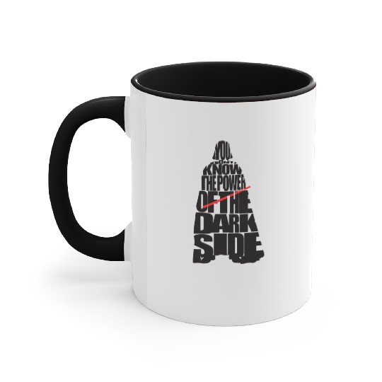 Cool Star Wars Darth Vader typography Accent Mugs