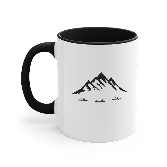 Canoe & Mountains Accent Mugs