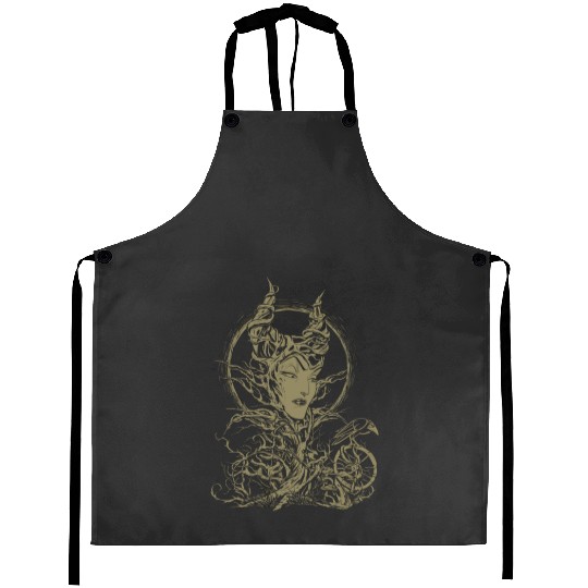 Disney Sleeping Beauty Maleficent Crow Branches Aprons