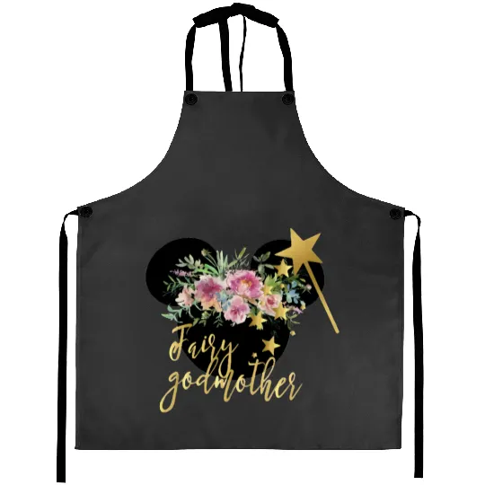 fairy godmother shirt, godmother gift, disney fairy godmother shirt, godmom shirt, godmother shirt, godparent gift, new godmother gift Aprons