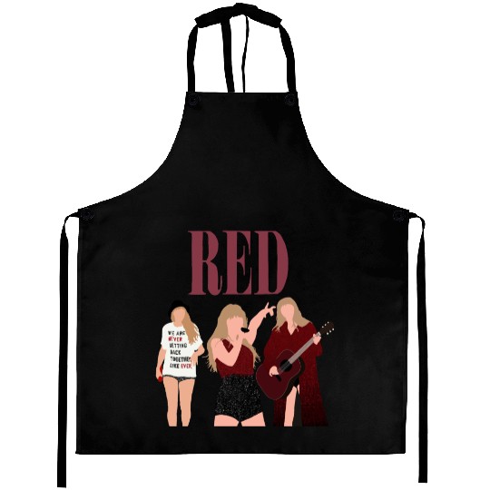 taylorswift red eras tour art Aprons