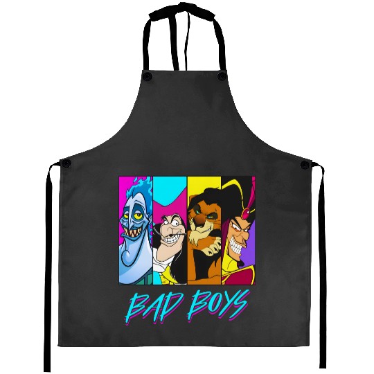 Retro Disney Villains Bad Boy Aprons Hades Captain Hook Scar Jafar Aprons