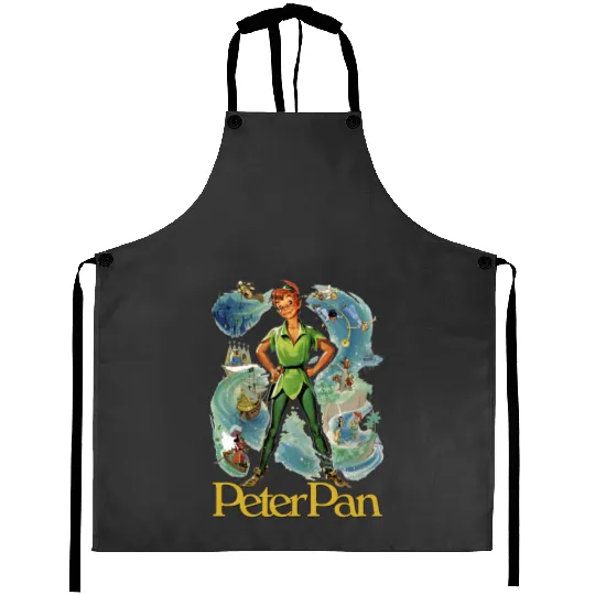 Peter Pan Aprons, Never Grow up Aprons, Neverland Aprons, Disney Aprons, Disneyland Family Aprons