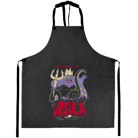 Disney The Little Mermaid Ursula Graphic Aprons , Disneyland Family Party Gift Aprons, Disneyland Family Party Gift Aprons