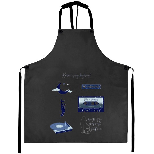 Discover Midnights - Taylor-Swift Collage Aesthetic Aprons