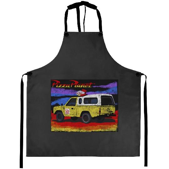Disney Pixar Toy Story Pizza Planet Truck Distressed Aprons,