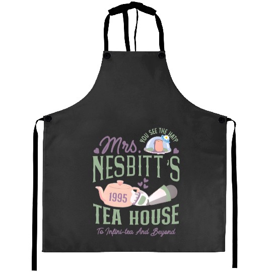 Disney T.oy Stor.y Buzz Lightyear Mrs. Nesbitts Tea House 1995 Aprons