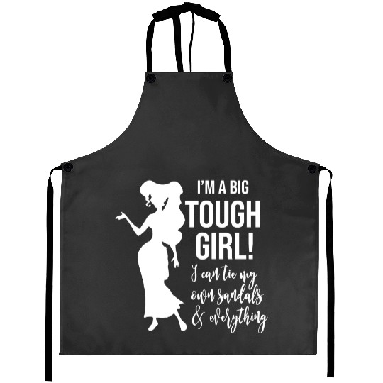 Disney Hercules Princess Meg I_m a Big Tough Girl Disney Cruise Hercules Adult Tank Disney Vacation cruise wife Aprons