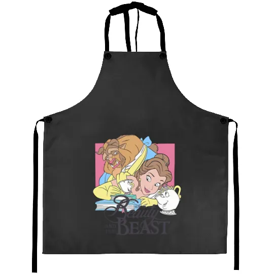 Retro Beauty and The Beast Aprons, Disney Princess Aprons, Belle Princess Aprons, Disneyworld Aprons, Disney Trip Aprons, Disney Girl Aprons