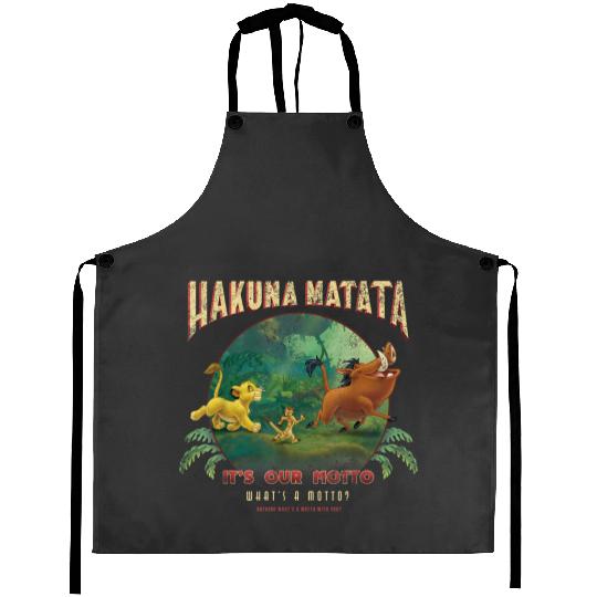 Disney Lion King Hakuna Matata Motto Simba Timon Pumbaa Aprons