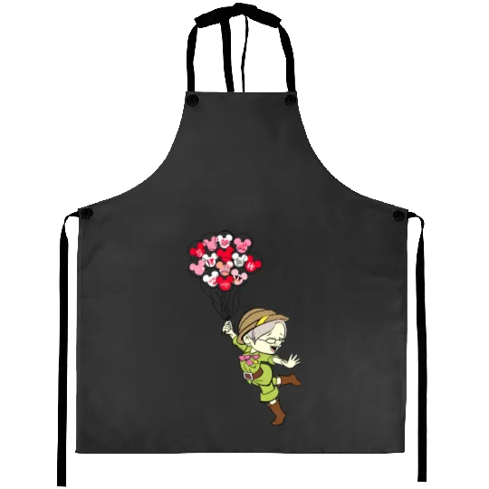 Carl And Ellie Valentine_s Day, Up Balloons Disney Valentine Aprons