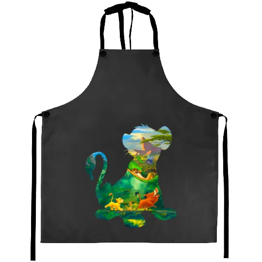 Disney Lion King Simba Silhouette Graphic Aprons