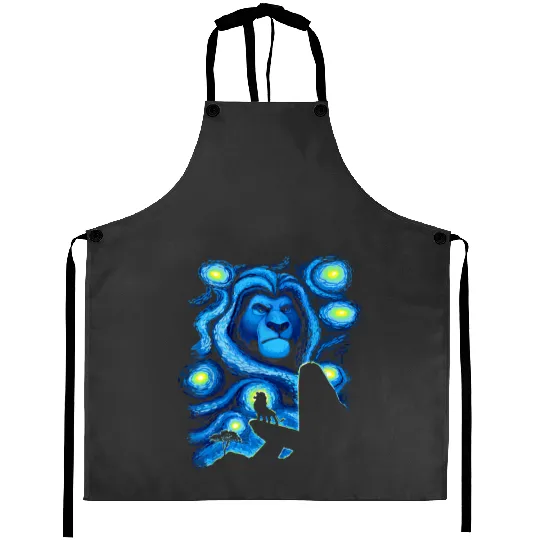 Disney The Lion King Mufasa Starry Night Pride Rock Aprons