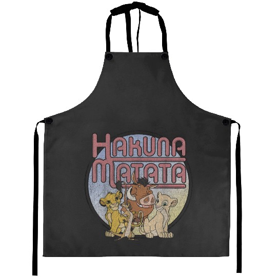 Disney Lion King Retro Hakuna Matata Simba And Friends Aprons