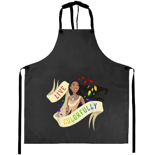 Disney Pocahontas Rainbow Live Colorfully Portrait Aprons
