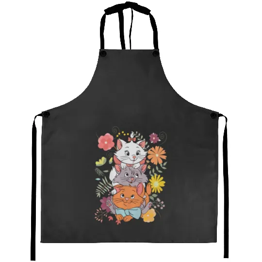 Disney The Aristocats Floral Aprons, Disney Marie Aristocats Aprons